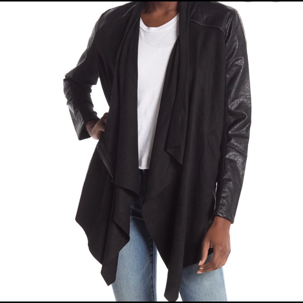 Blank NYC drape front jacket